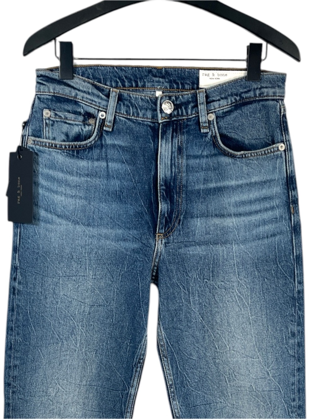 NWT Rag & Bone Harlow Midrise Straight Jean size 28 in Kendra Wash - Picture 5 of 10